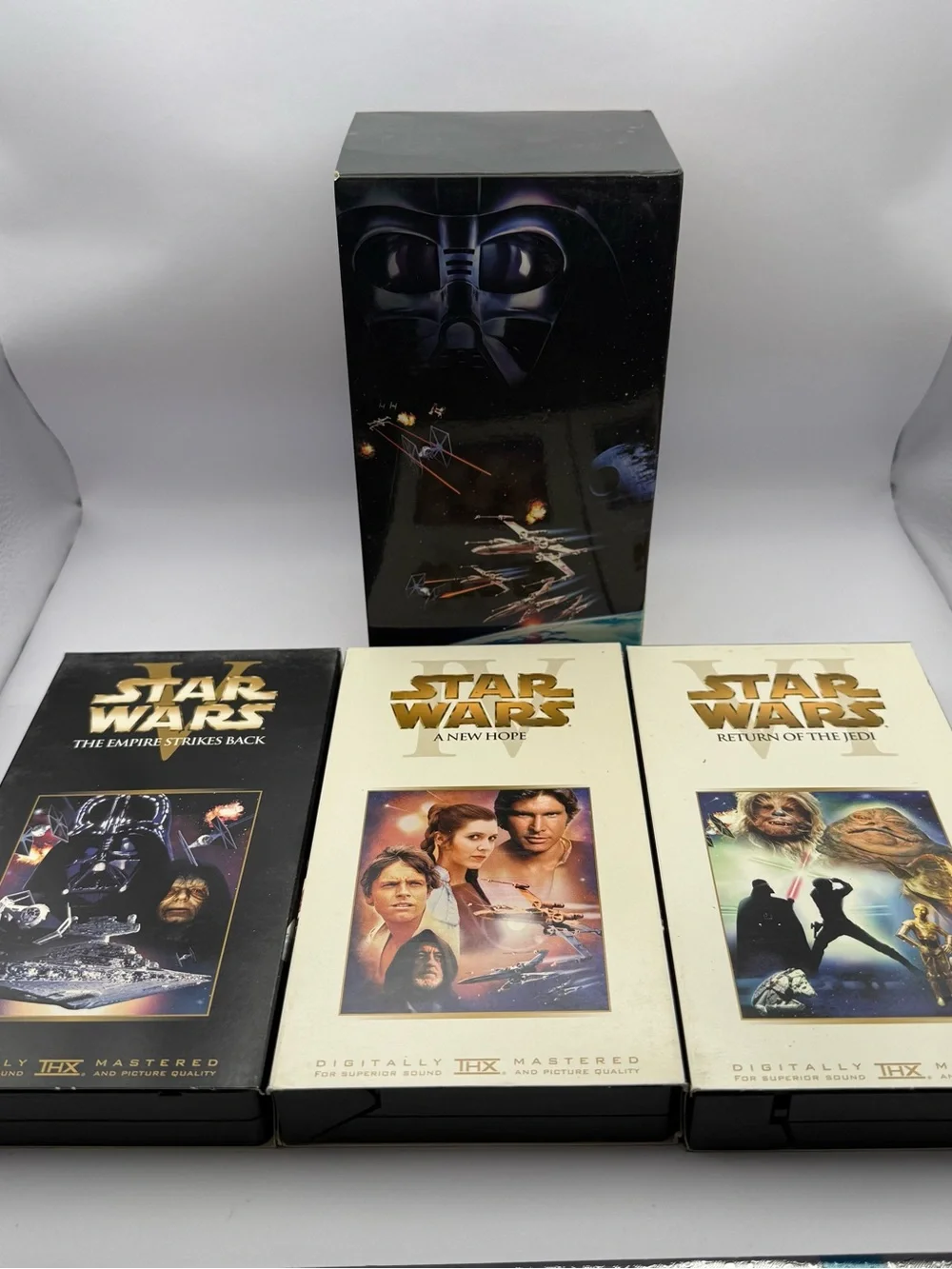 Star Wars Trilogy THX 2000 VHS 3 Tape Box Set Empire Jedi New Hope